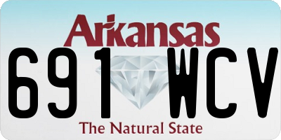 AR license plate 691WCV