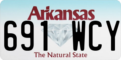 AR license plate 691WCY