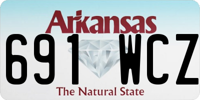 AR license plate 691WCZ