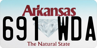 AR license plate 691WDA