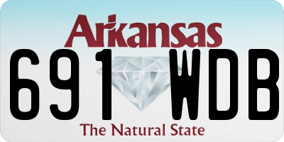 AR license plate 691WDB