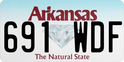AR license plate 691WDF