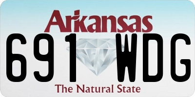 AR license plate 691WDG