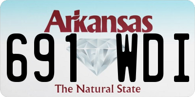 AR license plate 691WDI