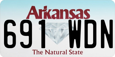 AR license plate 691WDN