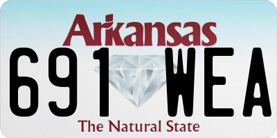 AR license plate 691WEA