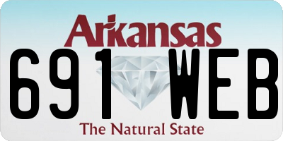 AR license plate 691WEB
