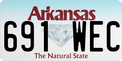 AR license plate 691WEC