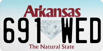 AR license plate 691WED
