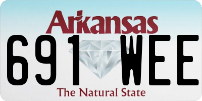 AR license plate 691WEE