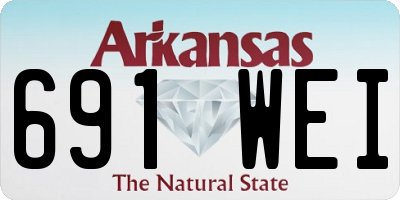 AR license plate 691WEI