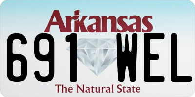 AR license plate 691WEL