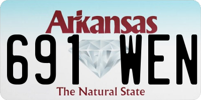 AR license plate 691WEN