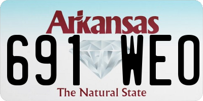 AR license plate 691WEO