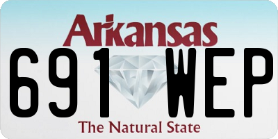 AR license plate 691WEP