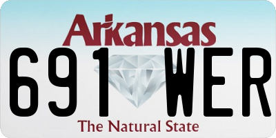 AR license plate 691WER