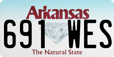 AR license plate 691WES