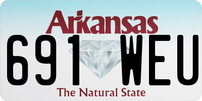 AR license plate 691WEU