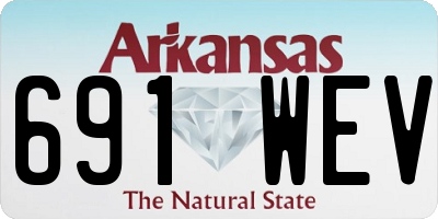 AR license plate 691WEV