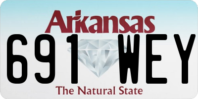 AR license plate 691WEY