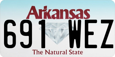 AR license plate 691WEZ