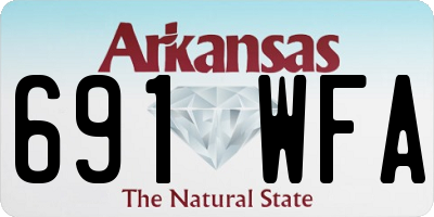 AR license plate 691WFA