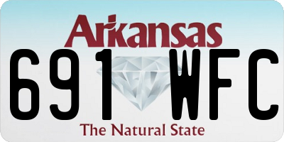 AR license plate 691WFC