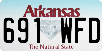 AR license plate 691WFD