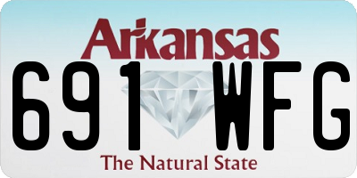 AR license plate 691WFG