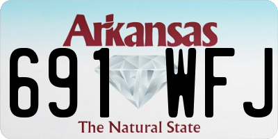 AR license plate 691WFJ
