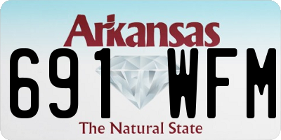 AR license plate 691WFM
