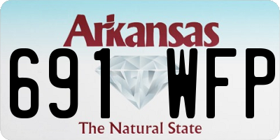 AR license plate 691WFP