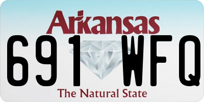 AR license plate 691WFQ