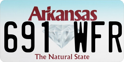 AR license plate 691WFR