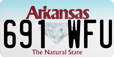 AR license plate 691WFU