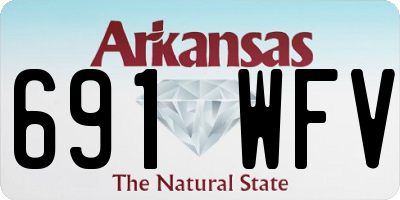 AR license plate 691WFV