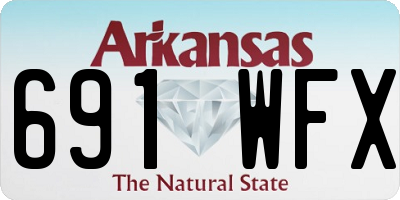 AR license plate 691WFX