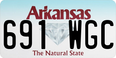 AR license plate 691WGC