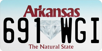 AR license plate 691WGI