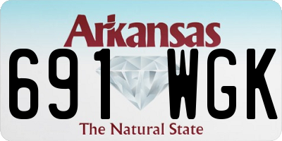 AR license plate 691WGK