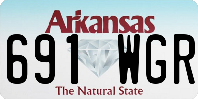 AR license plate 691WGR