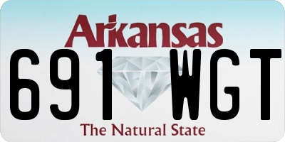 AR license plate 691WGT