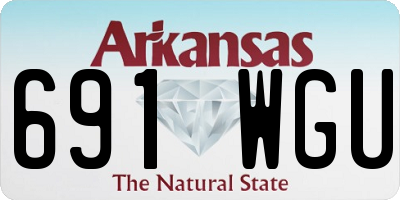 AR license plate 691WGU