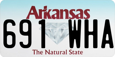 AR license plate 691WHA