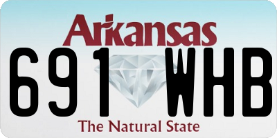 AR license plate 691WHB