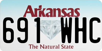 AR license plate 691WHC