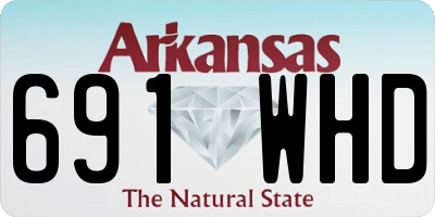 AR license plate 691WHD