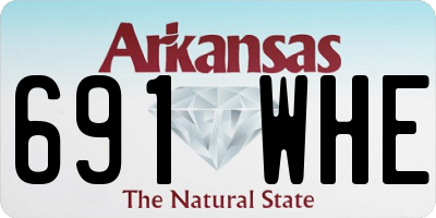 AR license plate 691WHE