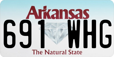 AR license plate 691WHG