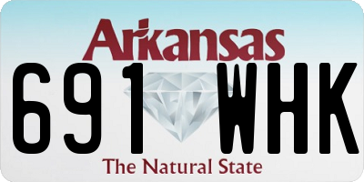 AR license plate 691WHK
